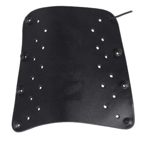 White Feather Armguard Lightning Cuir Black