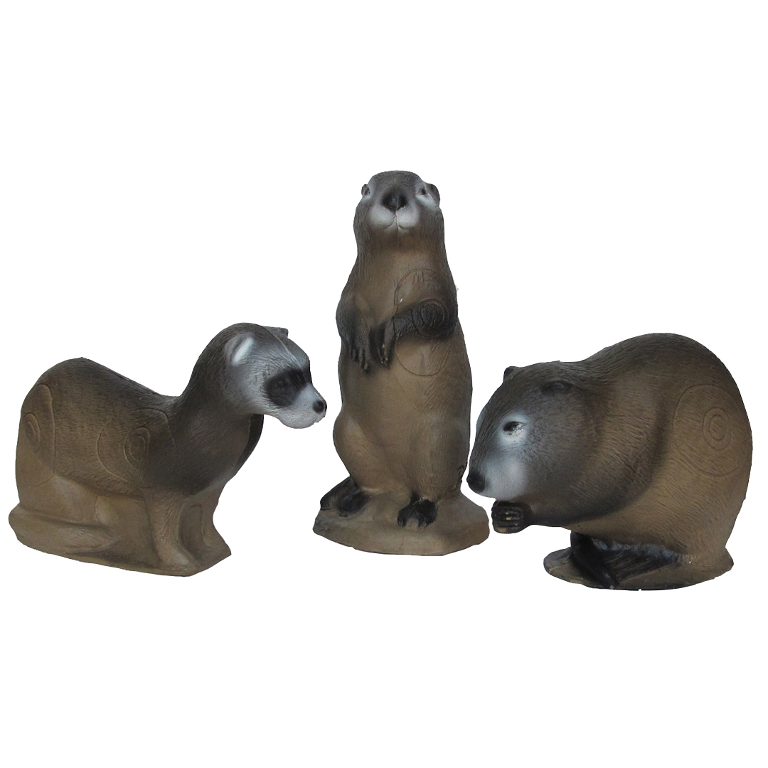 3Di 3D Target Family Pack Mink, Muskrat and Prairie Dog